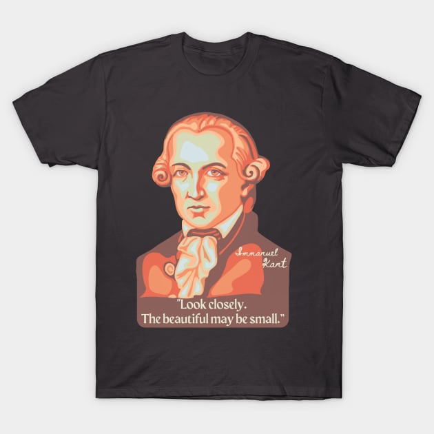 Emmanuel Kant Portrait and Quote T-Shirt by Slightly Unhinged